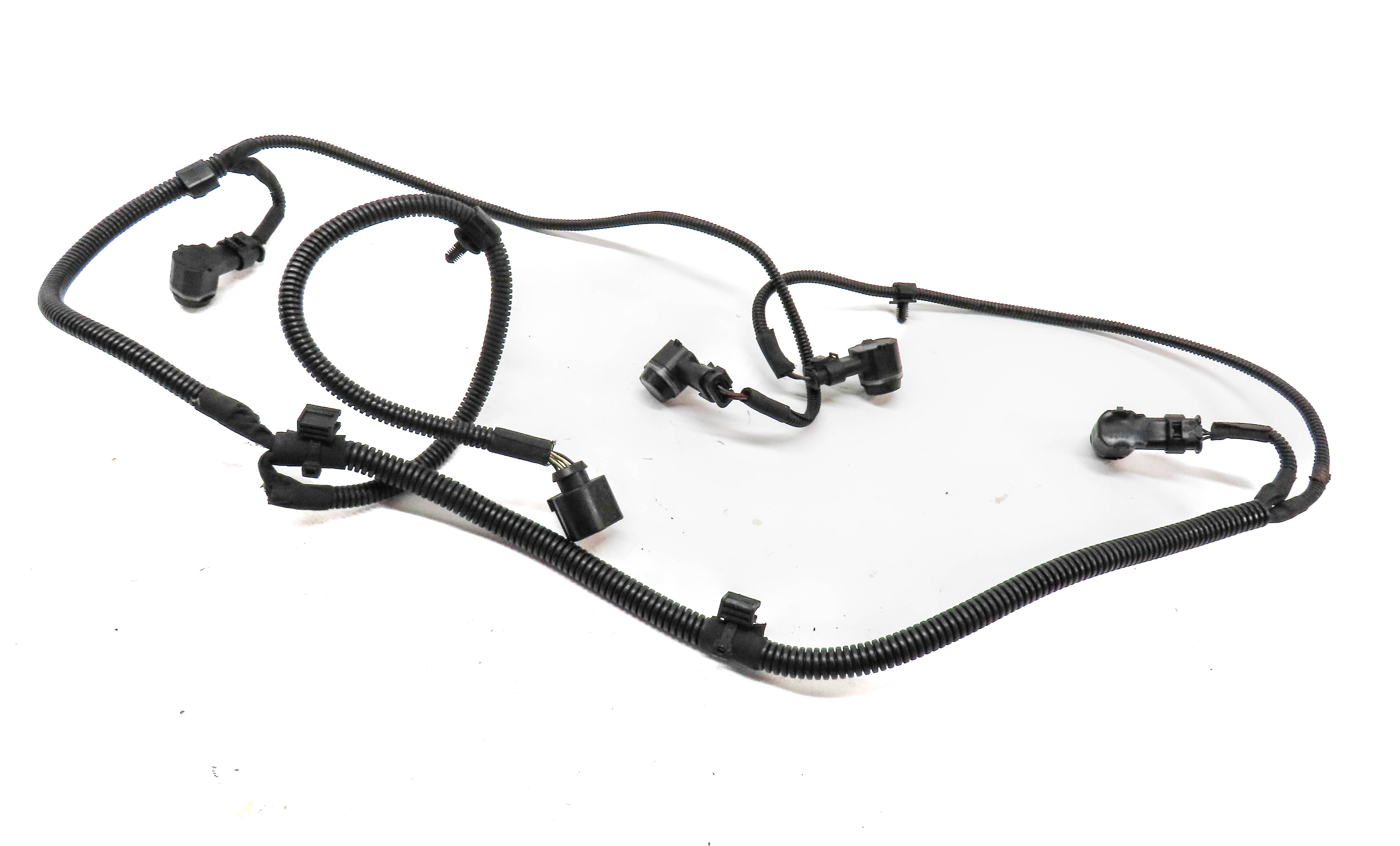 2010 PORSCHE PANAMERA (970) REAR PDC PARK SENSOR SET-4 w/ HARNESS (Grey) — exact item pictured